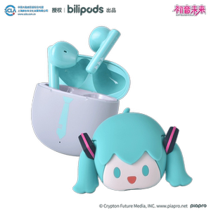 初音未来真无线蓝牙耳机 bilibili哔哩哔哩新品现货POPO系列