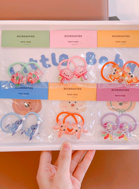 日韩儿童网红可爱海星发圈女童宝宝不伤发皮筋公主风女孩海星头绳