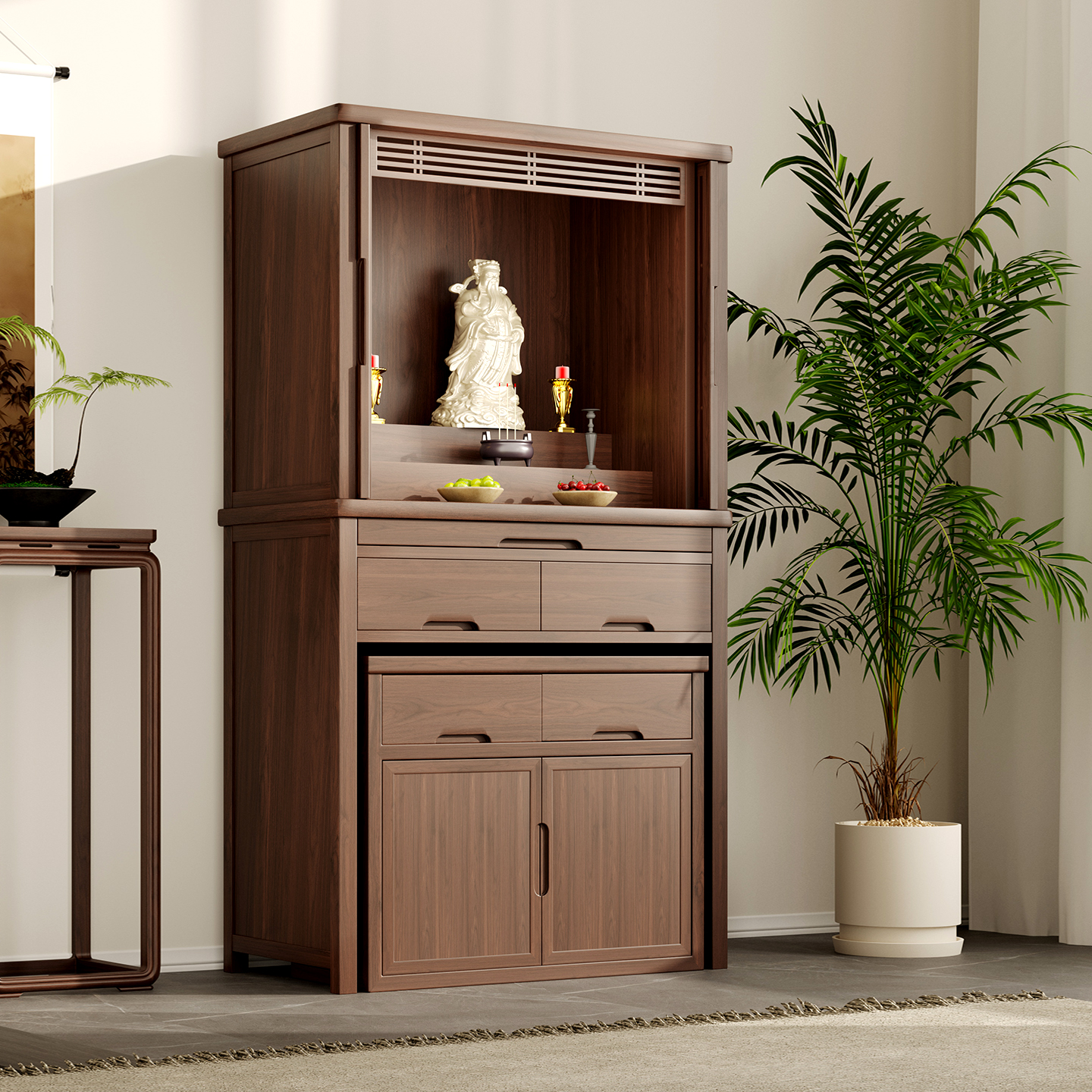 隐藏门全实木可定制佛龛