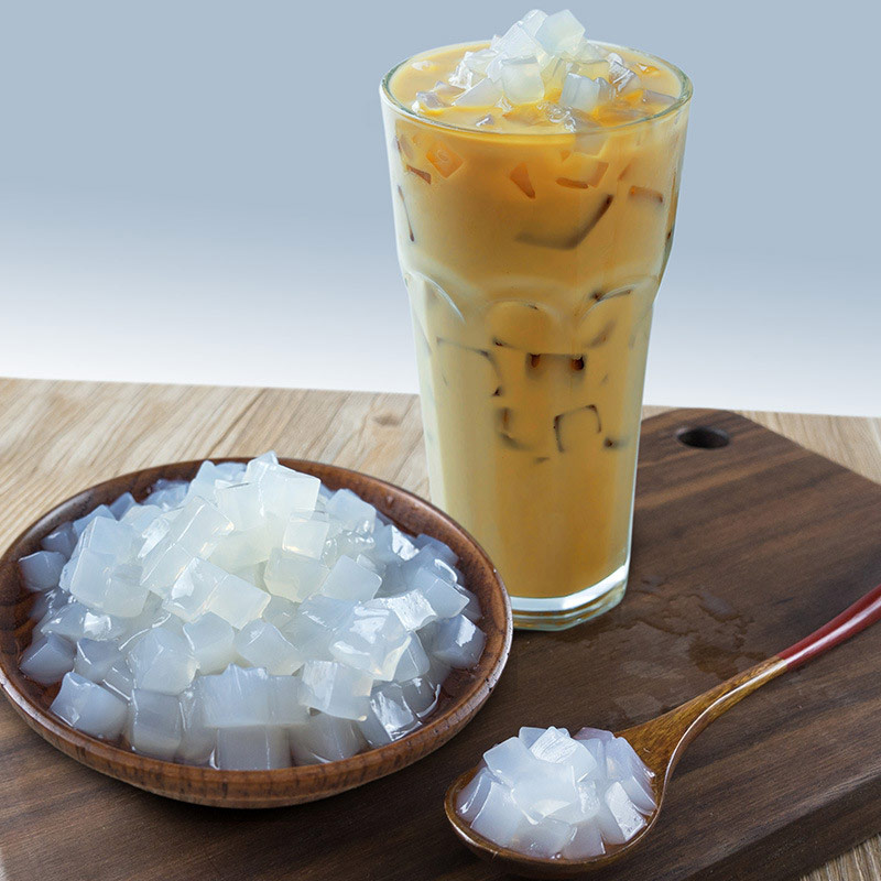 椰果粒奶茶店专用1kg海南原味椰果肉甜品果冻布丁珍珠奶茶原料