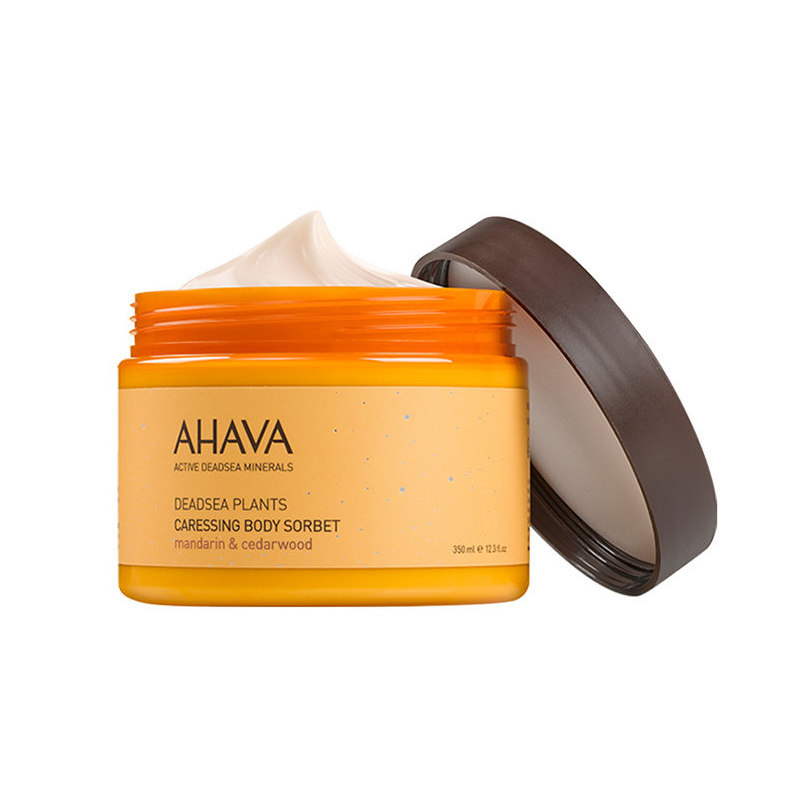 ahava以色列死海植萃补水膏身体乳350ml 保湿细腻滋润修护大黄罐