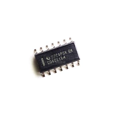 原装进口 CD4011BM96 SOIC-14 CMOS四路2输入与非门 贴片逻辑芯片