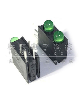 A694B/2SYG/S530-E2 灯珠模组F3黄绿色双灯LED指示灯带灯 LED灯座