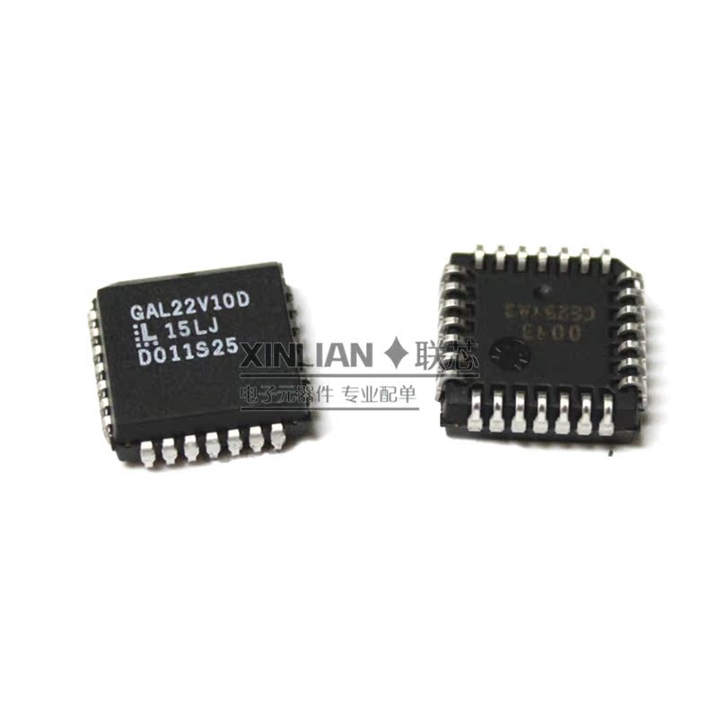 进口原装 GAL22V10D-15LJ PLCC28 可编程逻辑器件芯片 贴片ic