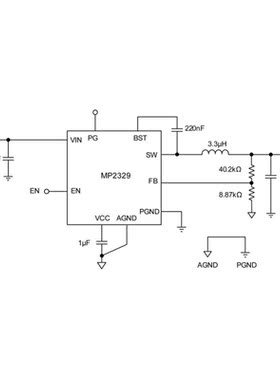 MP28265EL-LF-Z 封装QFN-14 电源管理芯片 5A 21V 稳压器 贴片IC