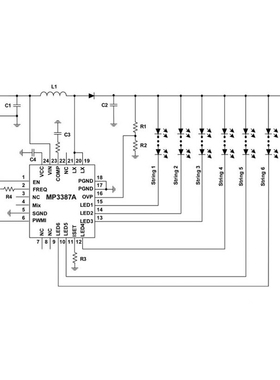 MP3387AGRT-Z 丝印M3387A 全新原装 TQFN-24 电源管理芯片 贴片IC