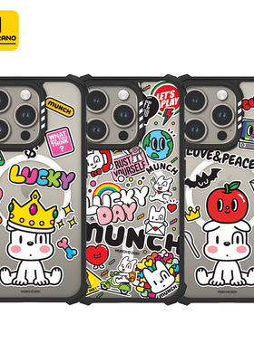 MOLAN CANO韩国潮牌蒙克系列防摔磁吸保护壳苹果iphone17/16/15promax/mate70pro/S24手机壳