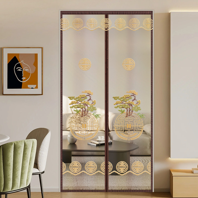 家用高档卧室玄关装饰遮挡隔断纱帘自粘磁性防蚊纱门免打孔魔术贴,居家布艺,门帘,淘宝优惠券,粉丝福利购,淘宝优惠卷