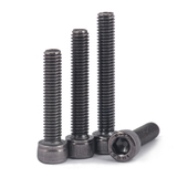 12.9级高强度镀黑镍杯头内六角螺丝钉圆柱头小螺栓M1.6M2M2.5M3M4