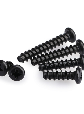 M2M2.2M2.3M2.5黑色PB圆头平尾自攻螺丝钉3*4*5*6*7x8x9x10x12-20