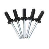 黑色铝制圆头铆钉M2.4M3.2 铝抽芯铆钉M3M4 拉钉M5盘头抽芯拉铆钉