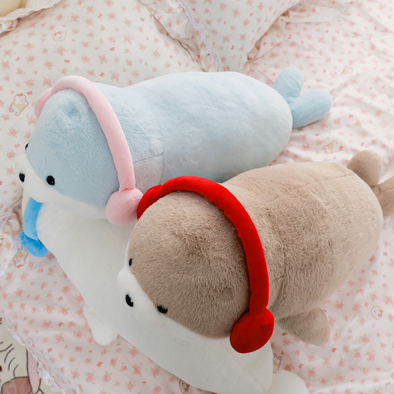 小海豹毛绒玩具抱枕可爱海洋动物玩偶送儿童礼物娃娃大号生日公仔