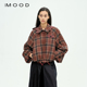 格纹休闲经典 310MOOD可拆卸连帽风衣夹克2025秋季 新款 百搭短外套