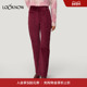 圣诞新红色直筒长裤 Rouje设计师品牌LOOKNOW冬季 新款