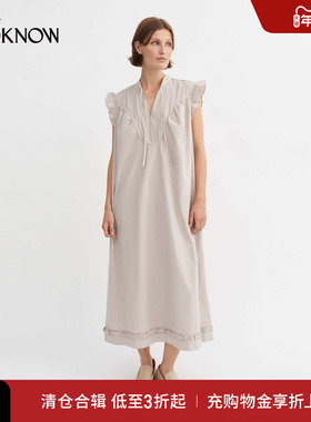 SKALL STUDIO设计师品牌LOOKNOW2025年春季新款无袖连衣裙
