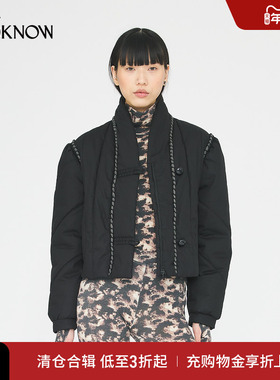 ANTIK BATIK设计师品牌LOOKNOW2025年秋季新款黑色立领夹克