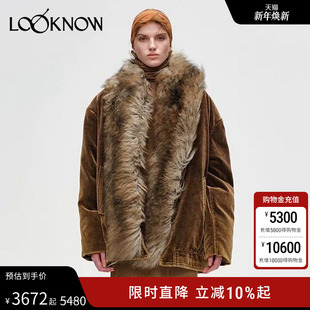 深棕复古毛领夹克 新款 JACQUES WEI设计师品牌LOOKNOW秋季