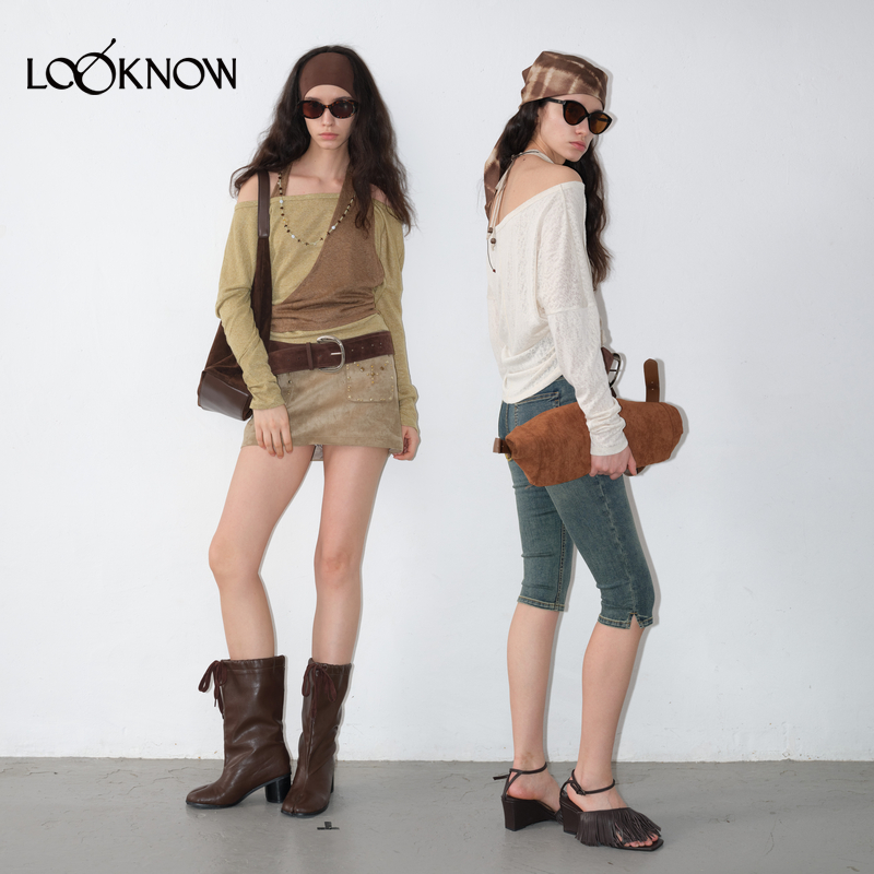 IFBYLAND针织假两件系列T恤