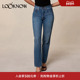 Rouje 女 双色水洗直筒牛仔裤 LOOKNOW设计师品牌春夏新款
