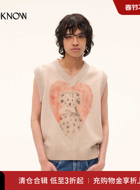 CARNE BOLLENTE设计师品牌LOOKNOW2025年春季新款米色无袖针织衫