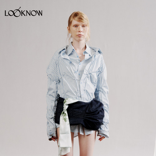 PONDER.ER x LOOKNOW2026春夏新品“ATTIRE” 缩褶衬衫