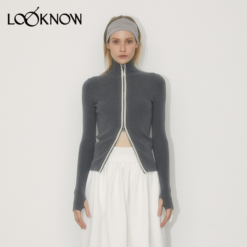 IFBYLAND长袖深灰色针织开衫