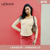 新款 LOOKNOW2026春季 多色一字领T恤女 Rouje