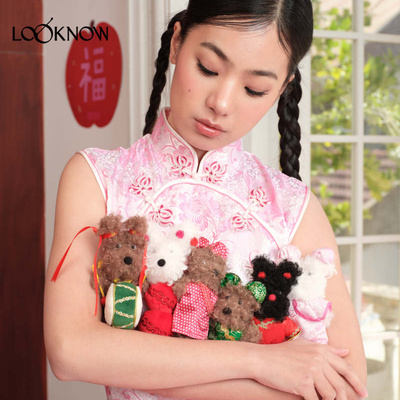 SFSG x LOOKNOW新春系列棕色潦草小狗挂件毛绒可爱2025年冬季新品