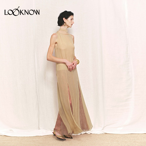 auti seminario x LOOKNOW设计师品牌2026年春夏新品飘带连衣裙