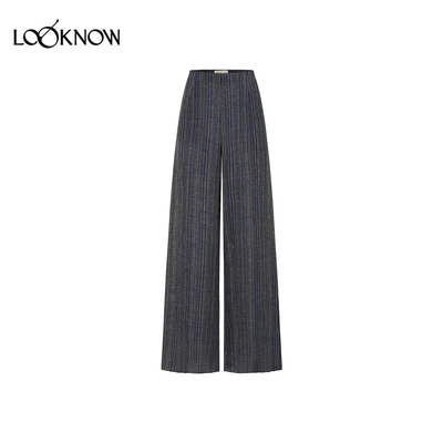 swaying x LOOKNOW设计师品牌2026年春夏新品亚麻宽松直筒裤