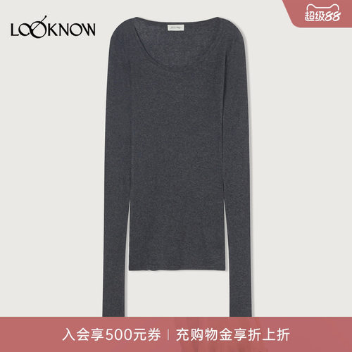 american vintage x LOOKNOW设计师品牌2026年春夏新品圆领修身T