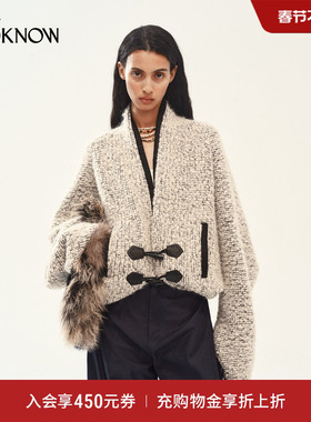 MEDIUM WELL x LOOKNOW2025年秋季新款落肩宽松羊毛外套女