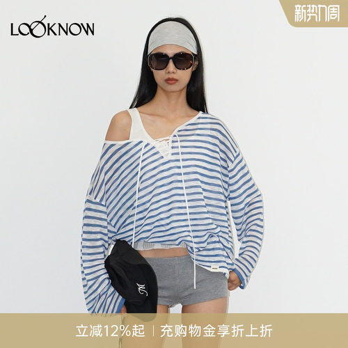madeinormal X LOOKNOW设计师品牌新款条纹衫女