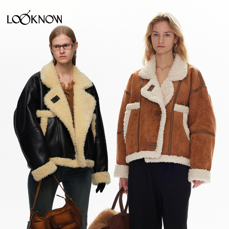IF BY LAND设计师品牌LOOKNOW秋冬24复古皮毛一体外套
