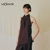 LAWN LOOKNOW2026春夏新品 THE 挂脖式 露背斜下摆上衣吊带女