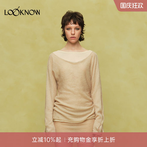 OSMOS设计师品牌LOOKNOW新款双层宽松套头