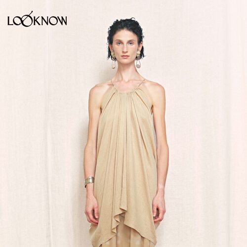 AUTI SEMINARIO X LOOKNOW2026春夏新品抽绳堆叠无袖上衣