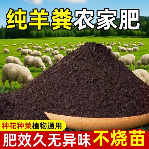 发酵腐熟羊粪有机肥无异味