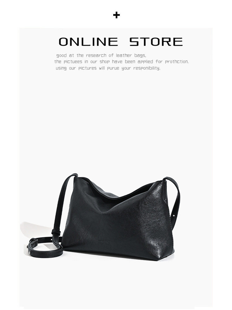 Sheepskin Leather Underarm Bag: Versatile 3-Way Carry - Taobao product photo 2