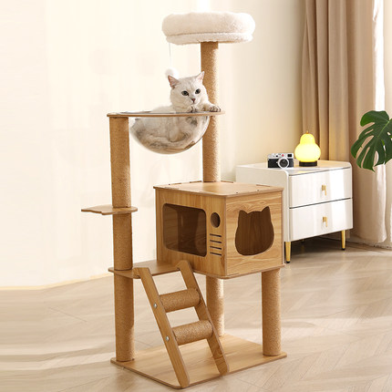 猫爬架猫窝猫树一体跳台太空舱通天柱猫架子剑麻玩具猫咪用品大全