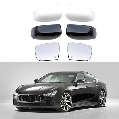 适用于13-17款玛莎拉蒂吉博力Ghibli后视镜壳倒车镜盖反光镜镜片