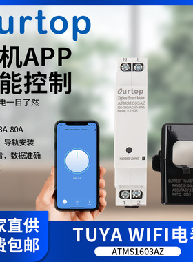 智能电能表ZIGBEE涂鸦智能无线智能电表ATMS1603AZ 手机控制电费