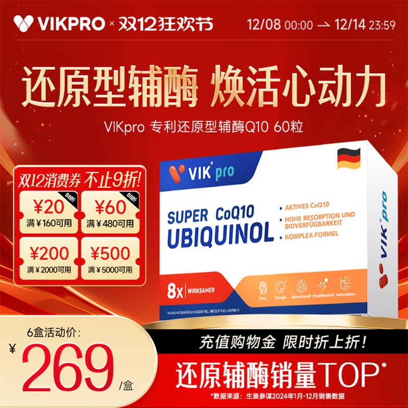 德国VIKpro专利还原型辅酶q10