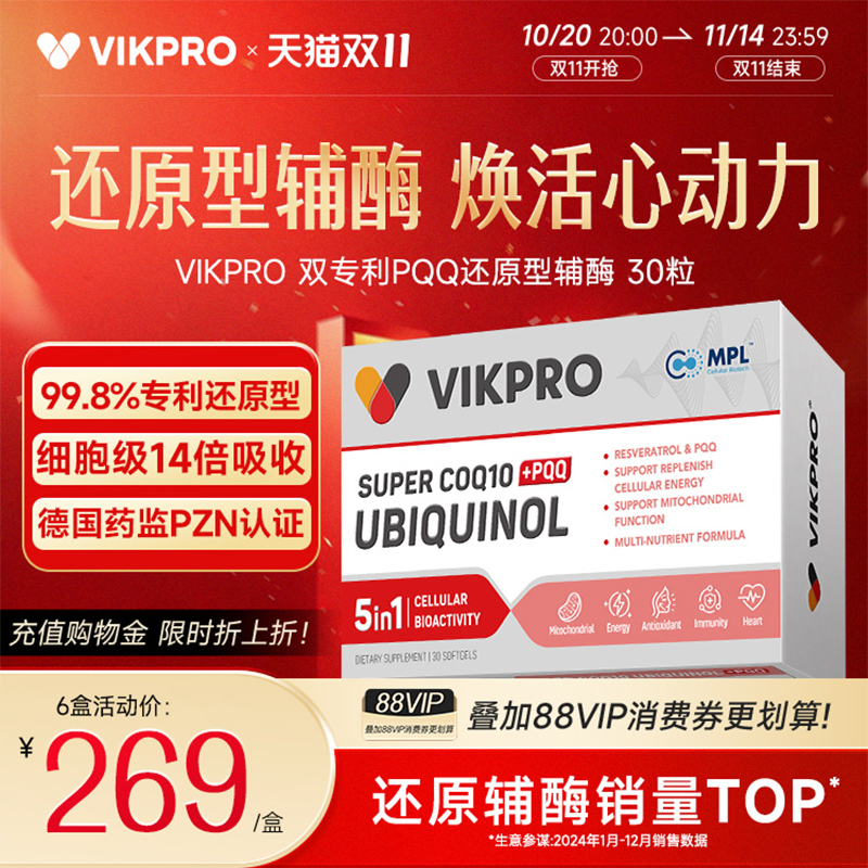 德国VIKpro辅酶q10还原型泛醇