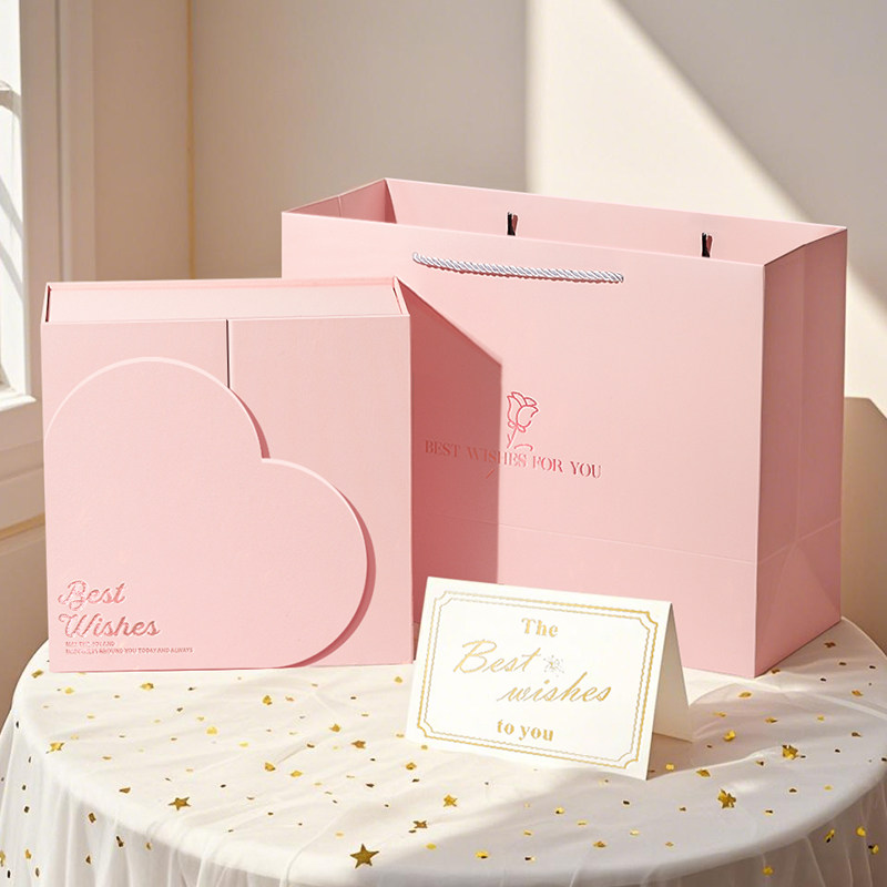 情人节伴手礼物袋高级手提袋定制纸袋女装衣服袋子化妆品礼品袋大