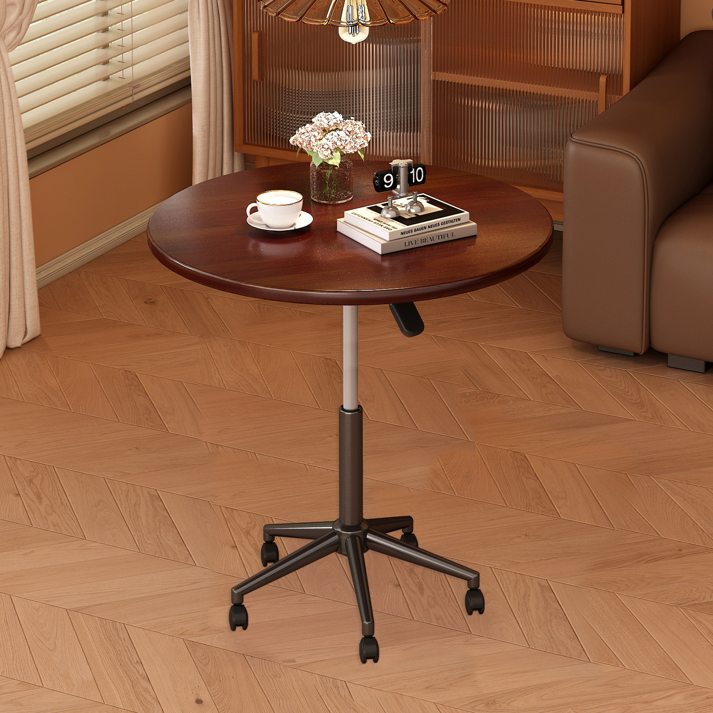 吧台桌小户型可移动升降高脚桌子