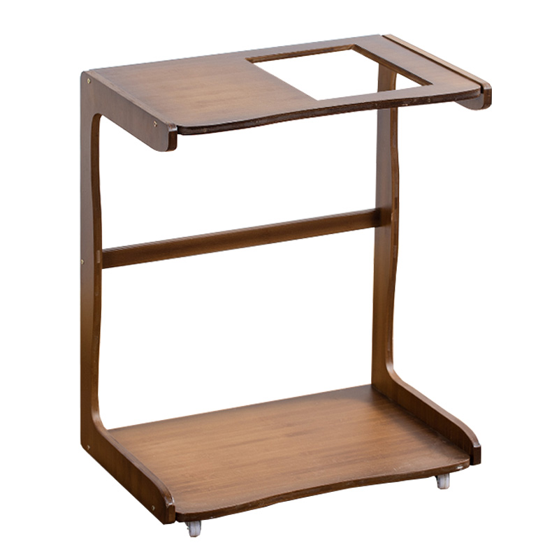 可移动茶水柜实木办公室下置水桶置物架客厅边柜烧水泡茶桌茶水台