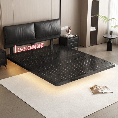 悬浮床大象耳朵软包铁艺床