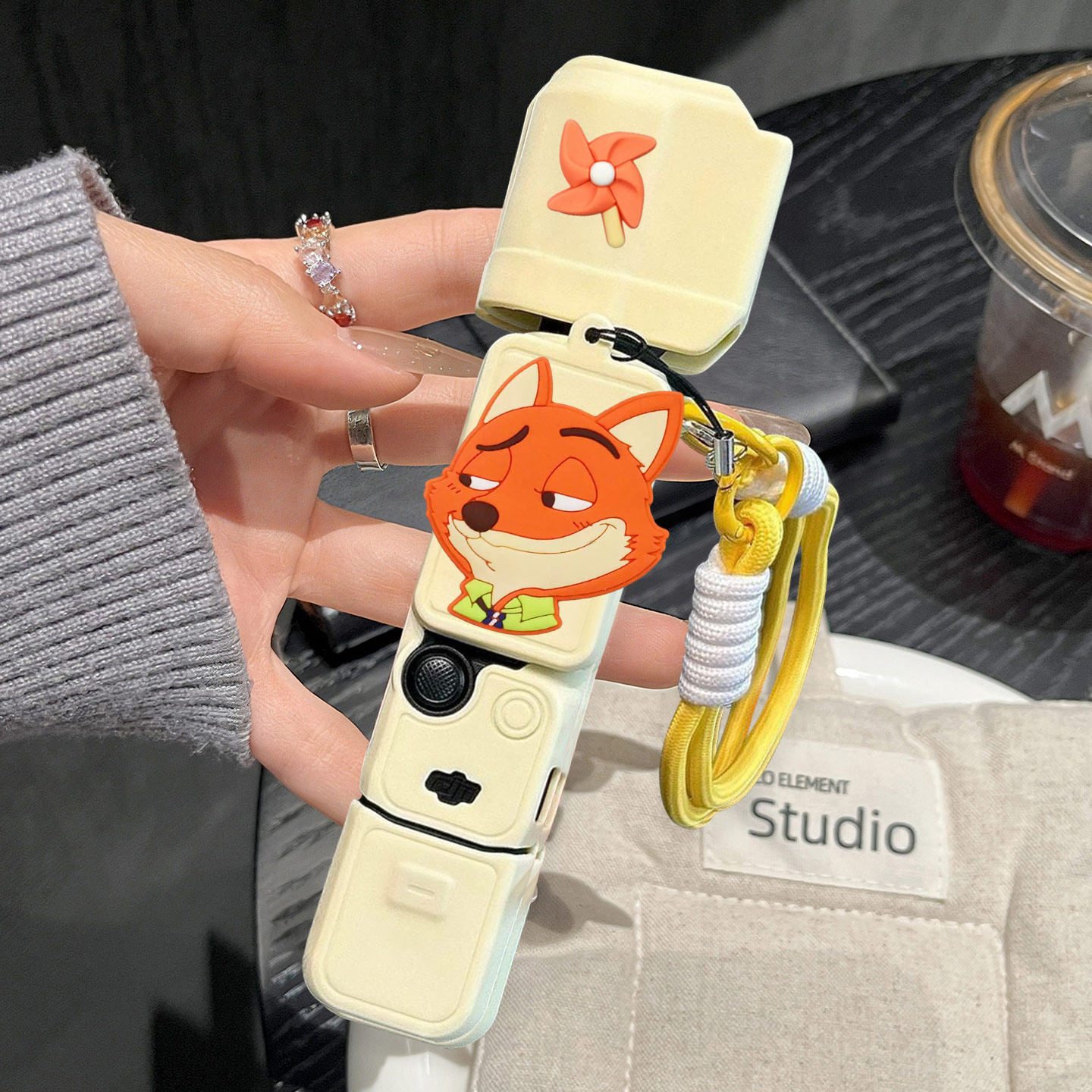 疯狂动物城大疆pocket3相机保护套pk3狐狸尼克可爱挂绳硅胶保护壳图片