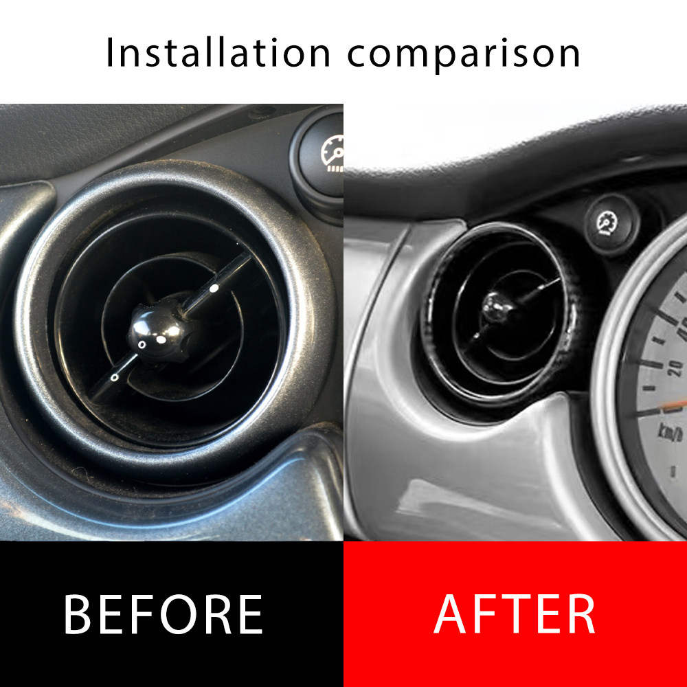 适用于宝马mini内饰改装贴壳R50 R52 R53空调出风口装饰圈